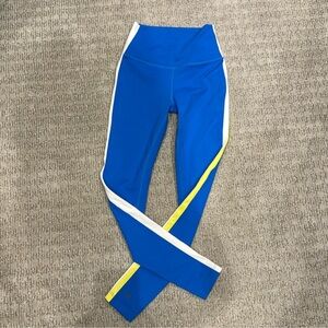 Blue and Yellow split 59 Leggings